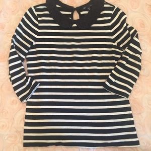Gap, Striped Peter Pan Collar, size XS